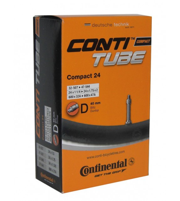 Camara Continental Compact 24x1 1/4-1.75 Valvula Dunlop 40 Mm