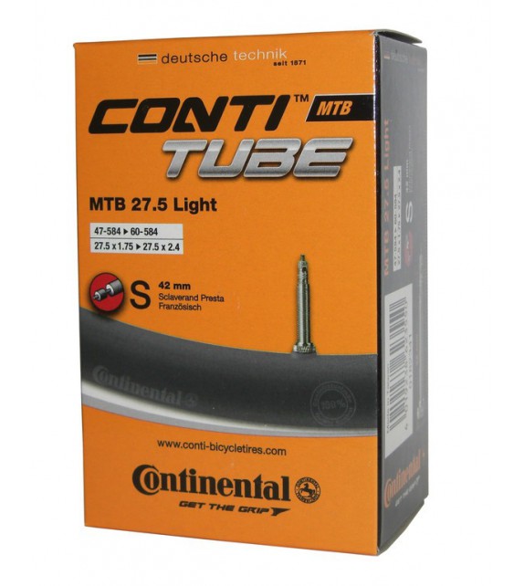 Camara Continental Mtb 27.5x1.75-2.40 Light Valvula Presta 42 Mm