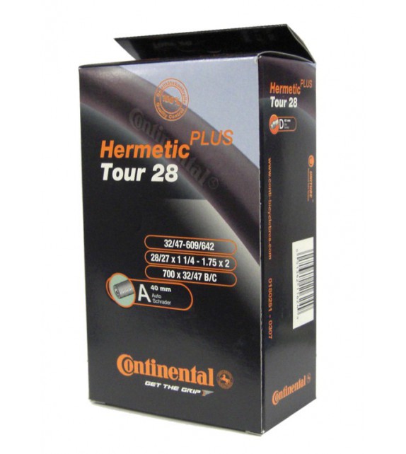 Camara Continental Tour Hermetic Plus 28x1 1/4-1.75 Valvuva Standard 40 Mm
